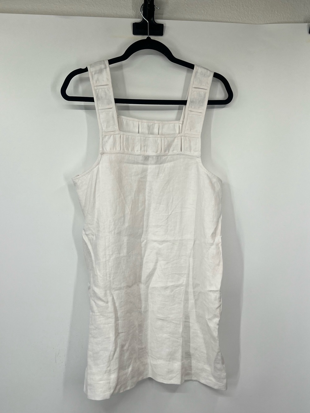 Madewell Embroidered Tank Mini Dress in Eyelet White Linen NWT - Picture 5 of 10